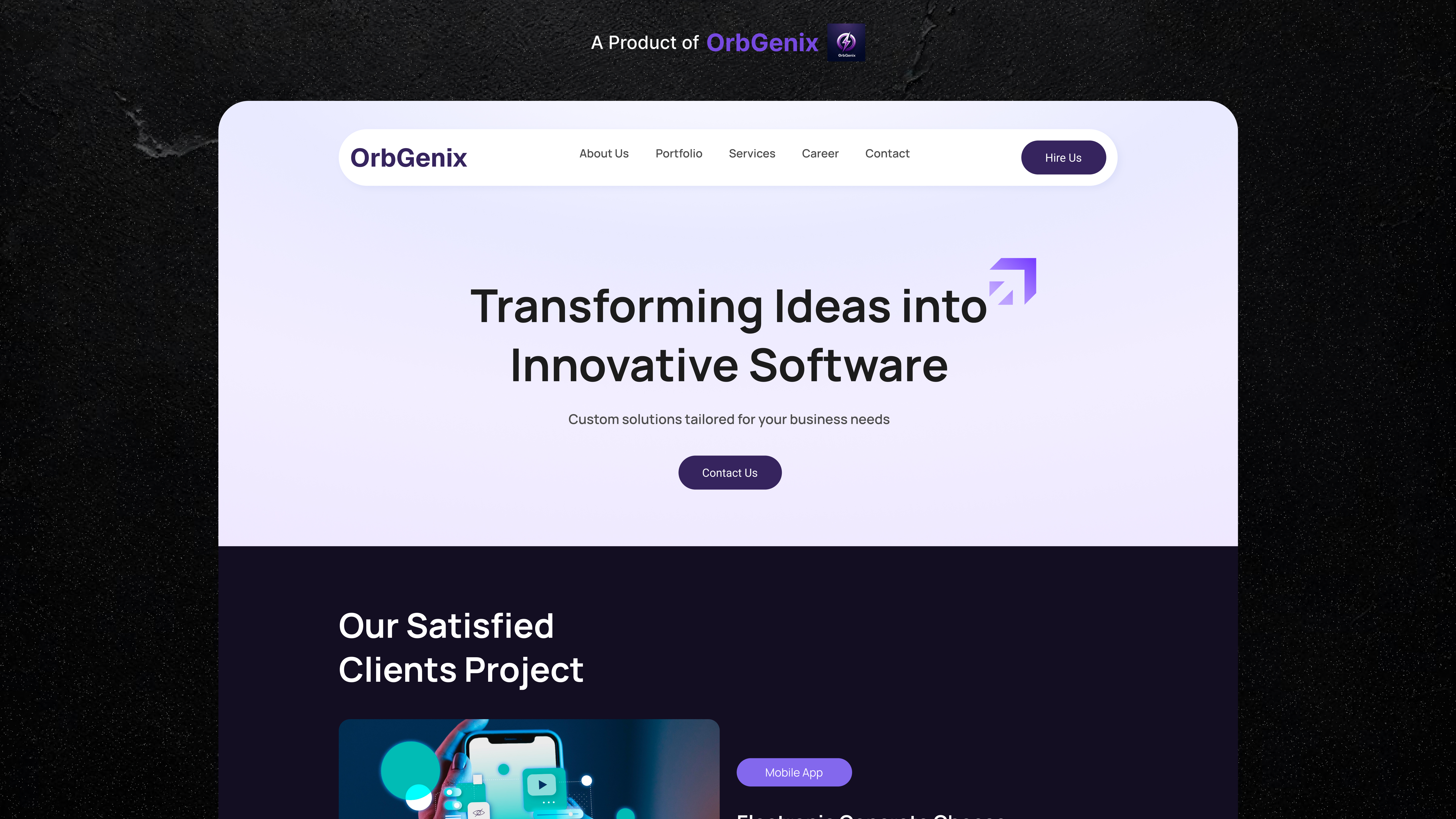 Agency Website Design